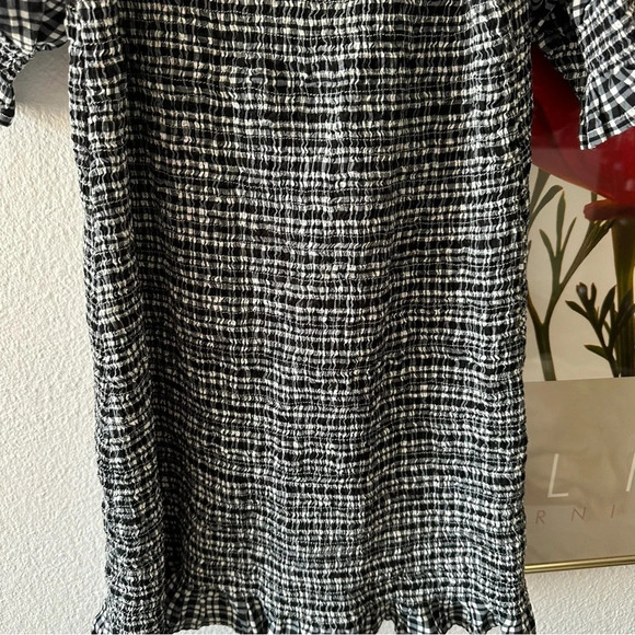 Faithfull the Brand Constantia Smocked Gingham Mini Dress 6 - Picture 7 of 9